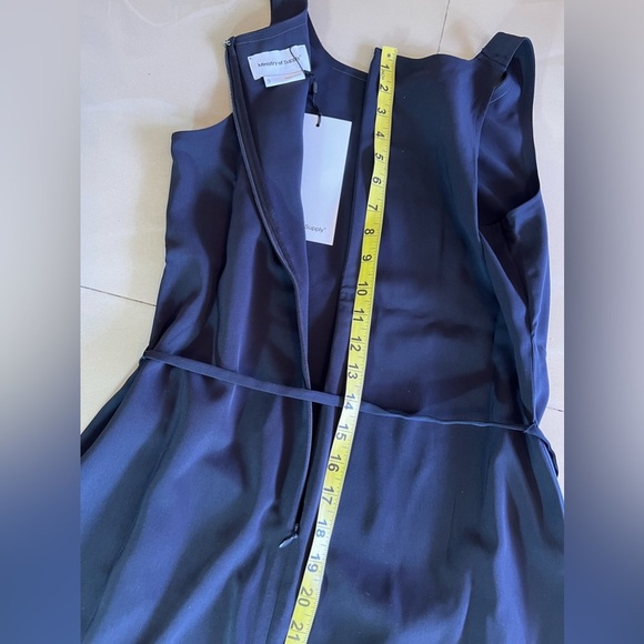 Ministry of Supply Black Swift Sheath Dress Size S Light Airy Remova Waist Tie - Picture 15 of 16